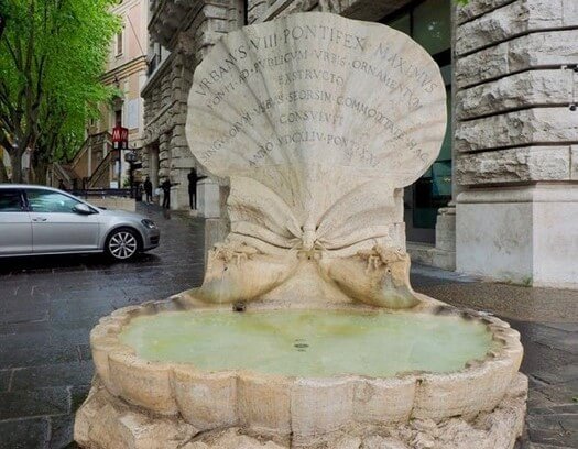 Most Famous Fountains in Rome - Fountain of the Bees (Fontana delle Api)