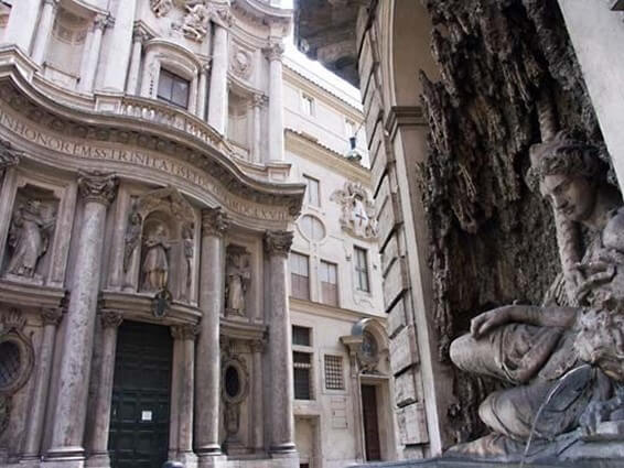 Most Famous Fountains in Rome - The Four Fountains (Le Quattro Fontane)