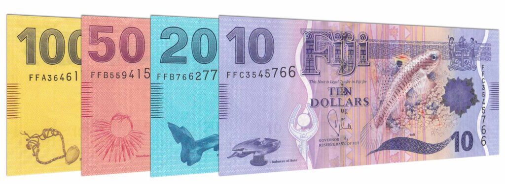 Colorful Fiji Dollars