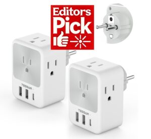 TESSAN Type E/F Plug Adapter