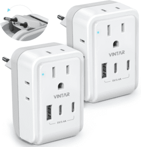 VINTAR European Plug Adapter