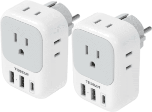 TESSAN Type E/F Plug Adapter